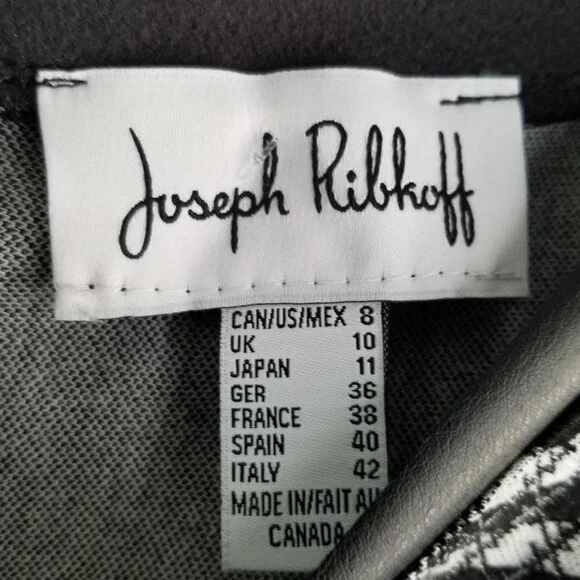 *NWT* Joseph Ribkoff Grey/Multi Dress Style 193821 - Picture 6 of 11